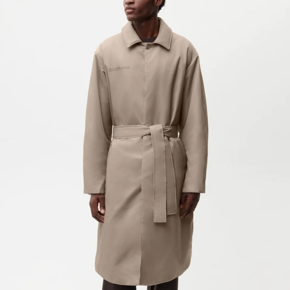 Pangaia Trench Coat. Size M. Color Taupe. New. - Picture 3 of 4